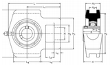 MST3.1/2HLT - RHP Take Up Bearing (3.1/2 Inch Diameter)