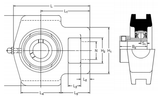 ST20EC - RHP Take Up Bearing (20mm Shaft Diameter)