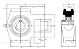 ST1.3/4 - RHP Take Up Bearing (1.3/4 Inch Diameter)